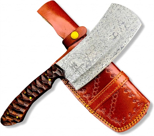 Damascus Cleaver Knife