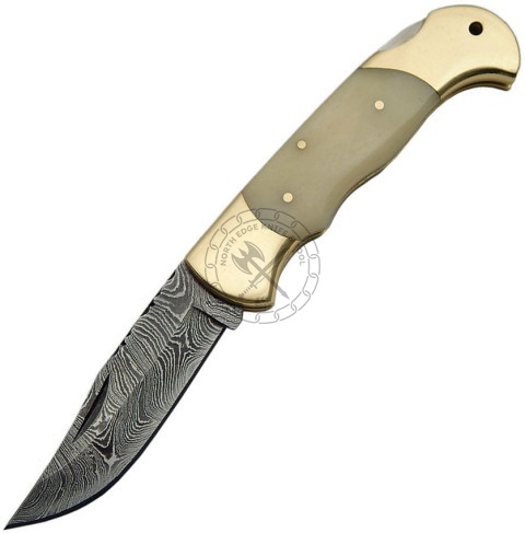 Damascus Folding Knife