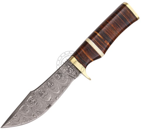 Damascus Hunting Knife