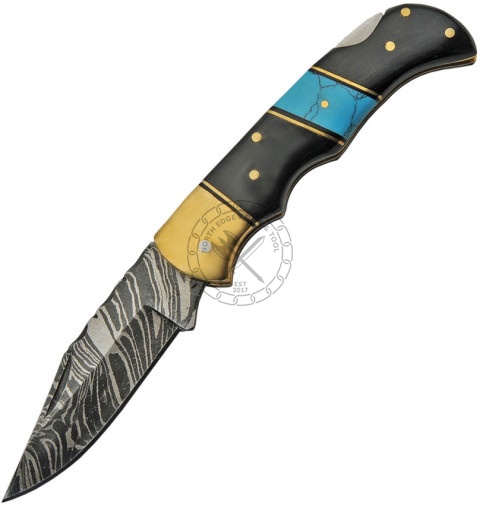 Damascus Folding Knife