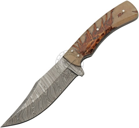Damascus Steel Hunting Knife