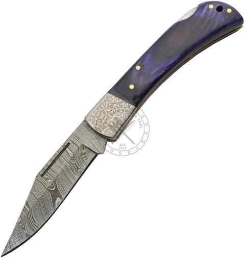 Damascus Folding Knife