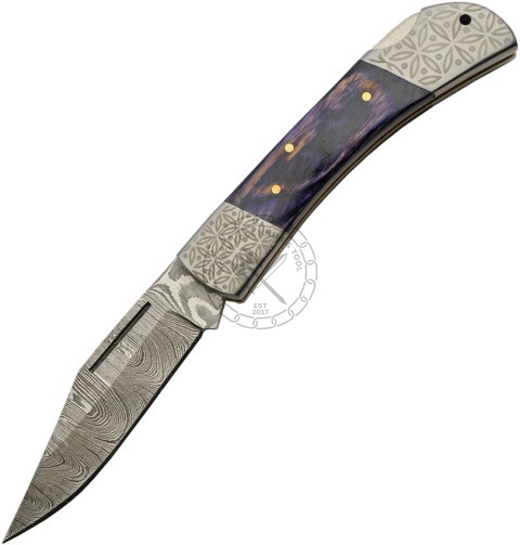 Damascus Folding Knife
