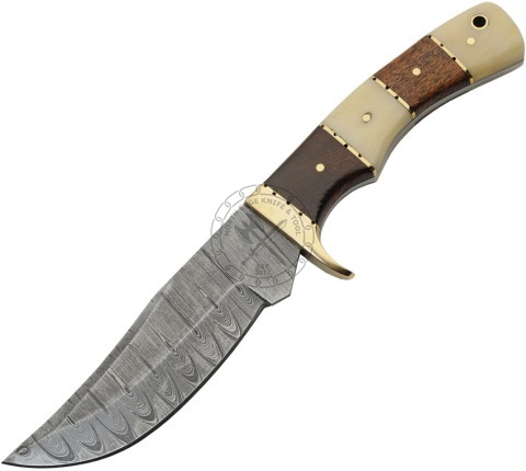 Damascus Steel Hunting Knife
