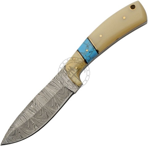 Damascus Steel Hunting Knife