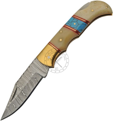 Damascus Folding Knife