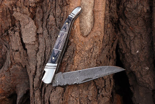 Damascus steel Laguile Pocket Knife