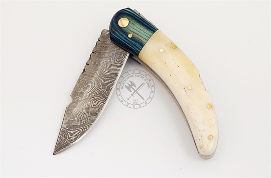 Damascus Folding Knife