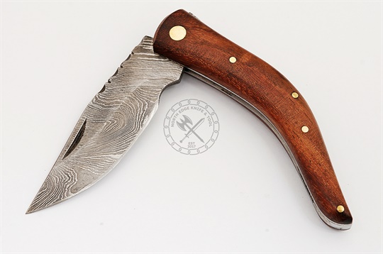 Damascus Folding Knife