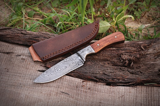Damascus Hunting Knife