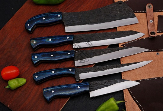 Carbon Steel Chef Knives Set (05 pc)